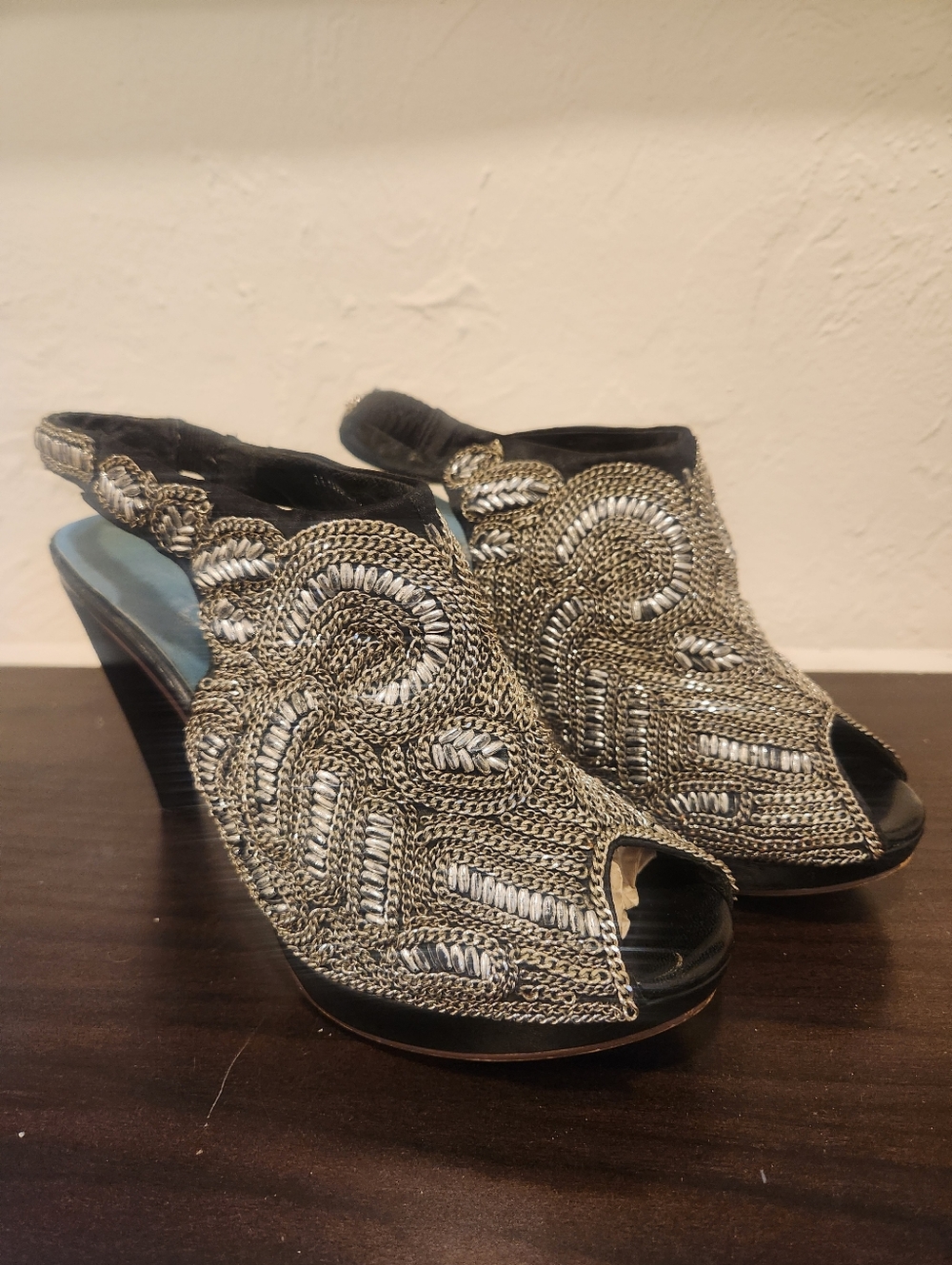 Jeffrey Campbell | Jenny C Ibiza Black Heavy Metal Heel